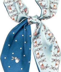 59" Mulberry Silk Like Head Scarf Women's Fashion Square Neck Satin Scarfs for Bag Hair Scarves Gift 59 * 5.9”